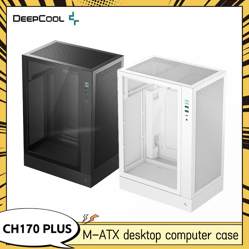 Retro Gaming Pc Case - هيكل DEEPCOOL CH170 PLUS MATX العمودي