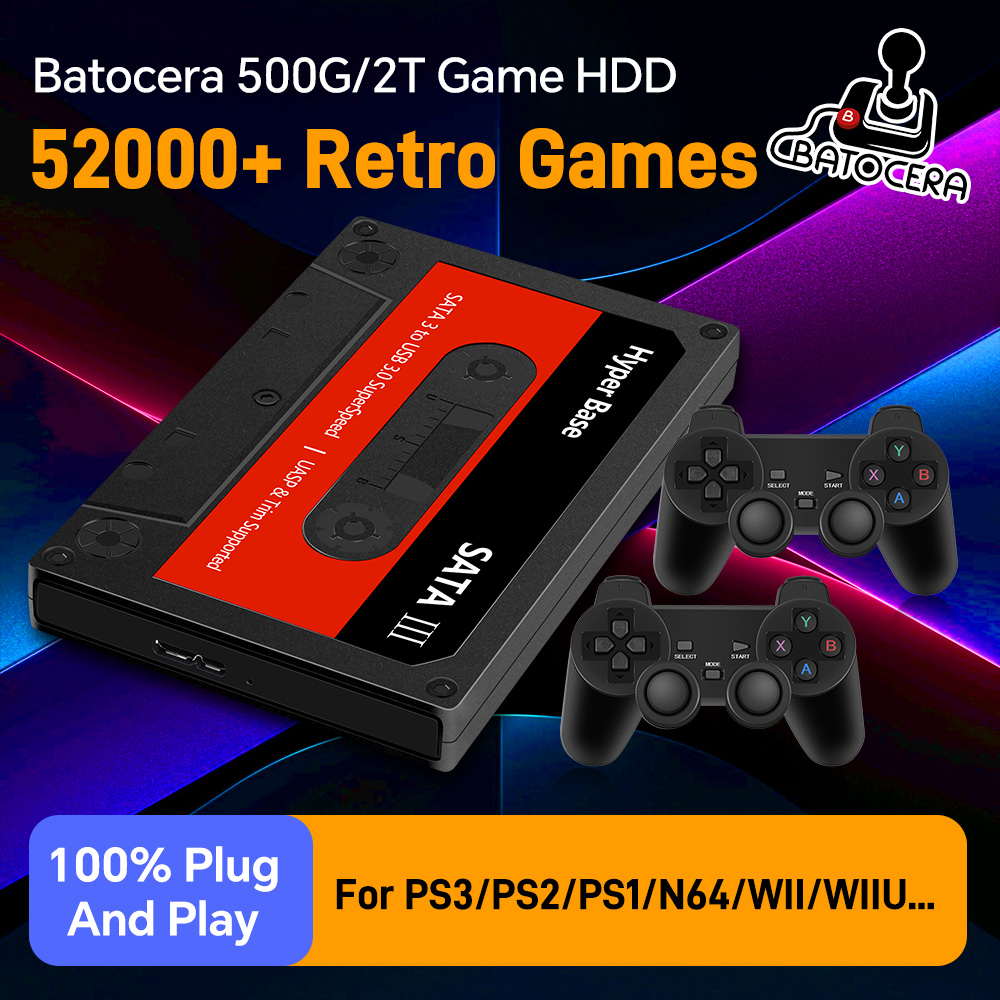 Retro Gaming Emulator Pc - قرص صلب للألعاب الكلاسيكية بسعة 500