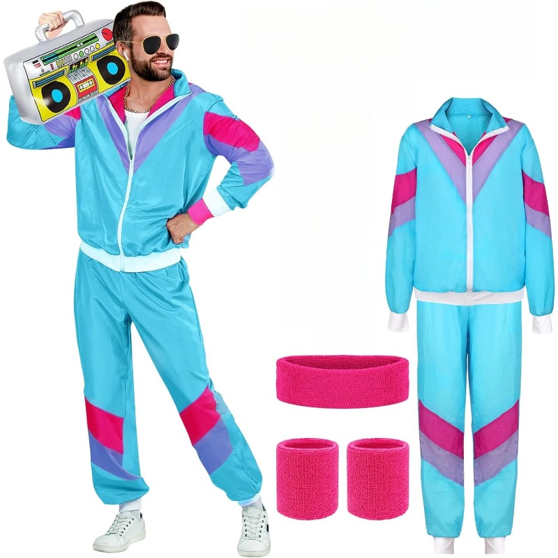 Retro Gaming Jacket - 80s 90s فستان بتصميم حالم للرجال