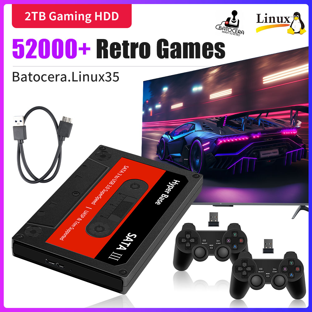 Retro Gaming Emulator Pc - هارد ديسك للألعاب Hyper Base Batocera
