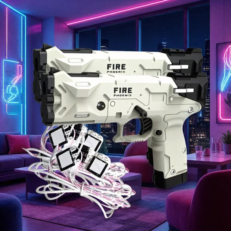 Retro Gaming Gun - مسدس ضوئي كهرومغناطيسي لاسلكي GUN4IR ثنائي