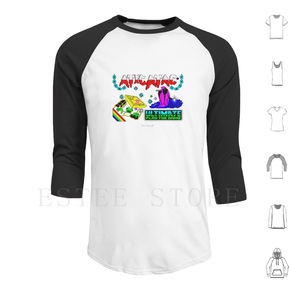 Retro Gaming Zx Spectrum - هوديز بأكمام طويلة بتصميم ألعاب ريترو