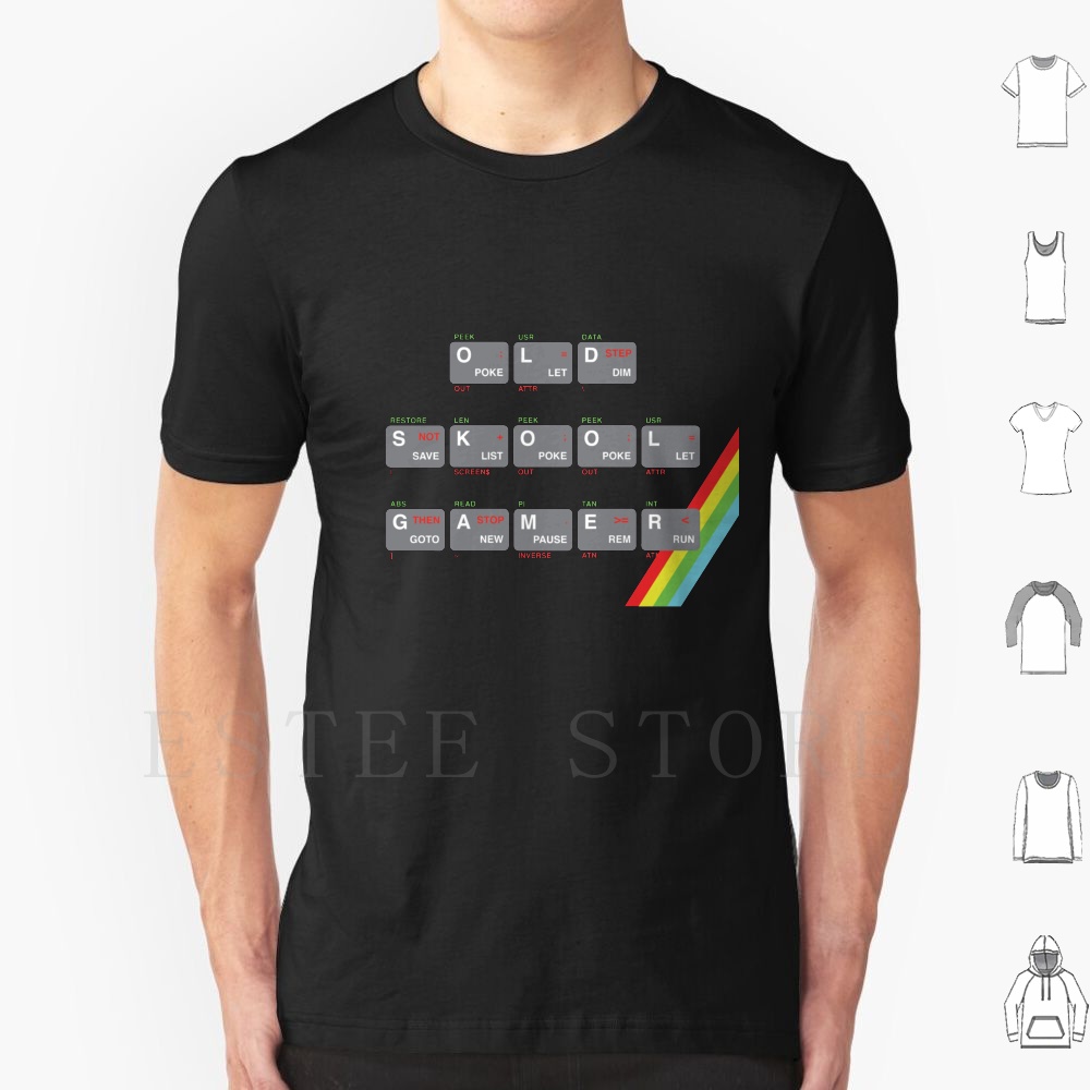 Retro Gaming Zx Spectrum - تي شيرت Old Skool Gamer من