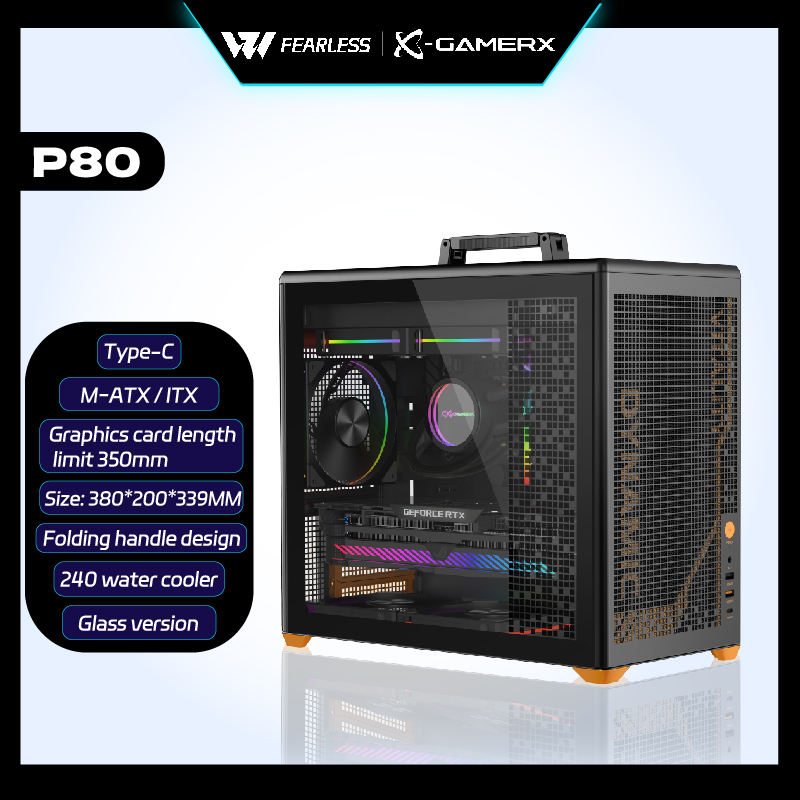 علبة كمبيوتر X-GAMERX P80 من ن - مراجعة Retro Gaming Pc Case وسعره