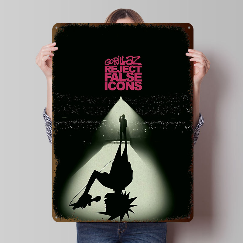 ملصق مطبوع بتصميم Gorillaz Rej - مراجعة Retro Gaming Icons وسعره