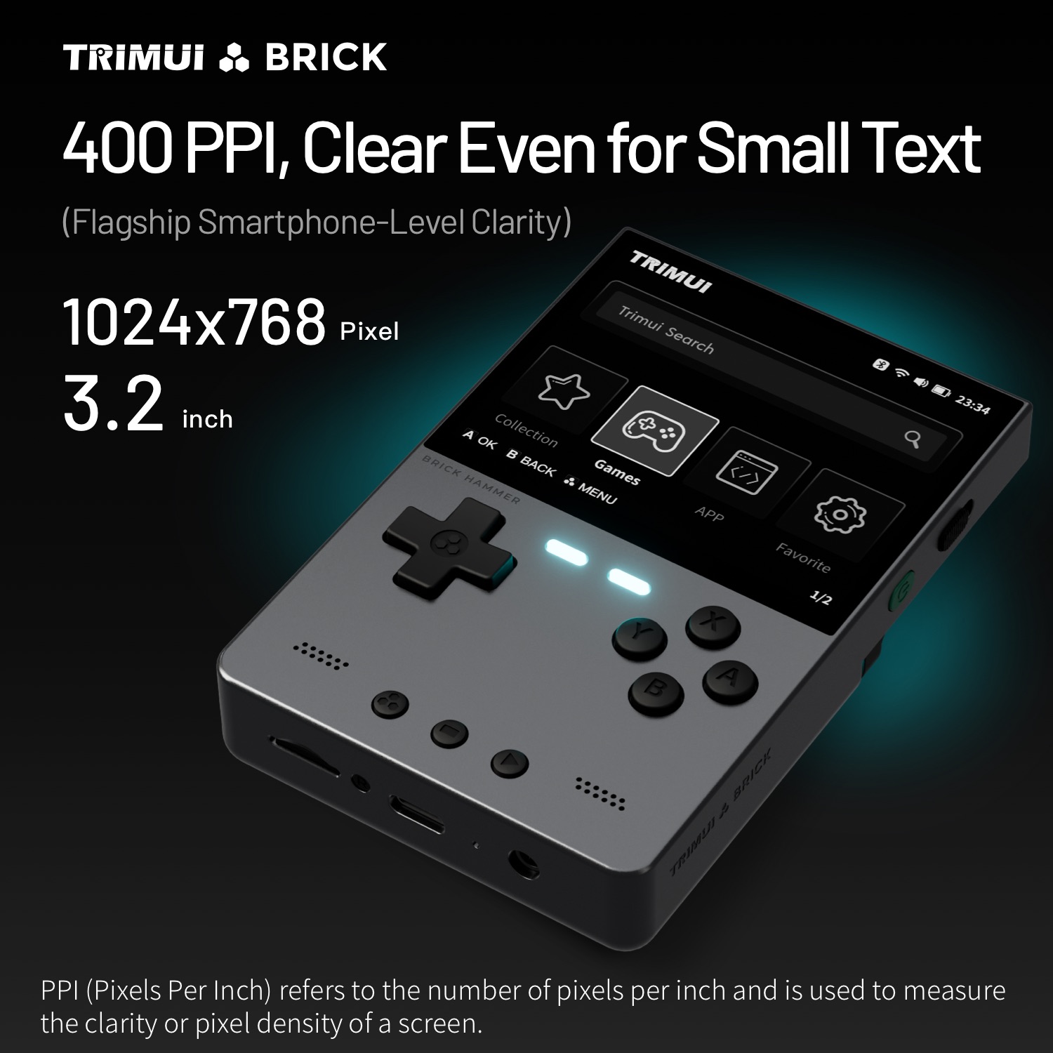 TRIMUI BRICK HAMMER ريترو وحدة - مراجعة Retro Gaming Linux وسعره