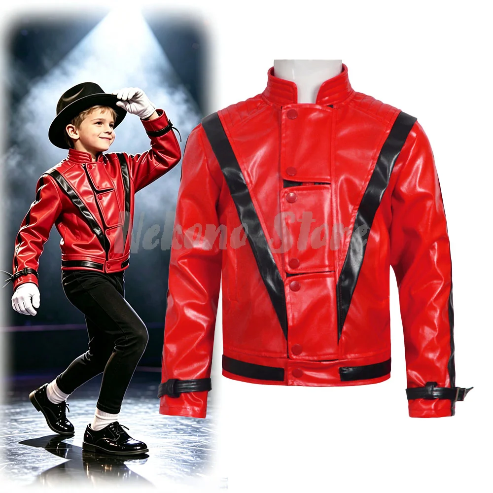 جاكيت جلد أحمر مخيف من مايكل ج - مراجعة Retro Gaming Jacket وسعره