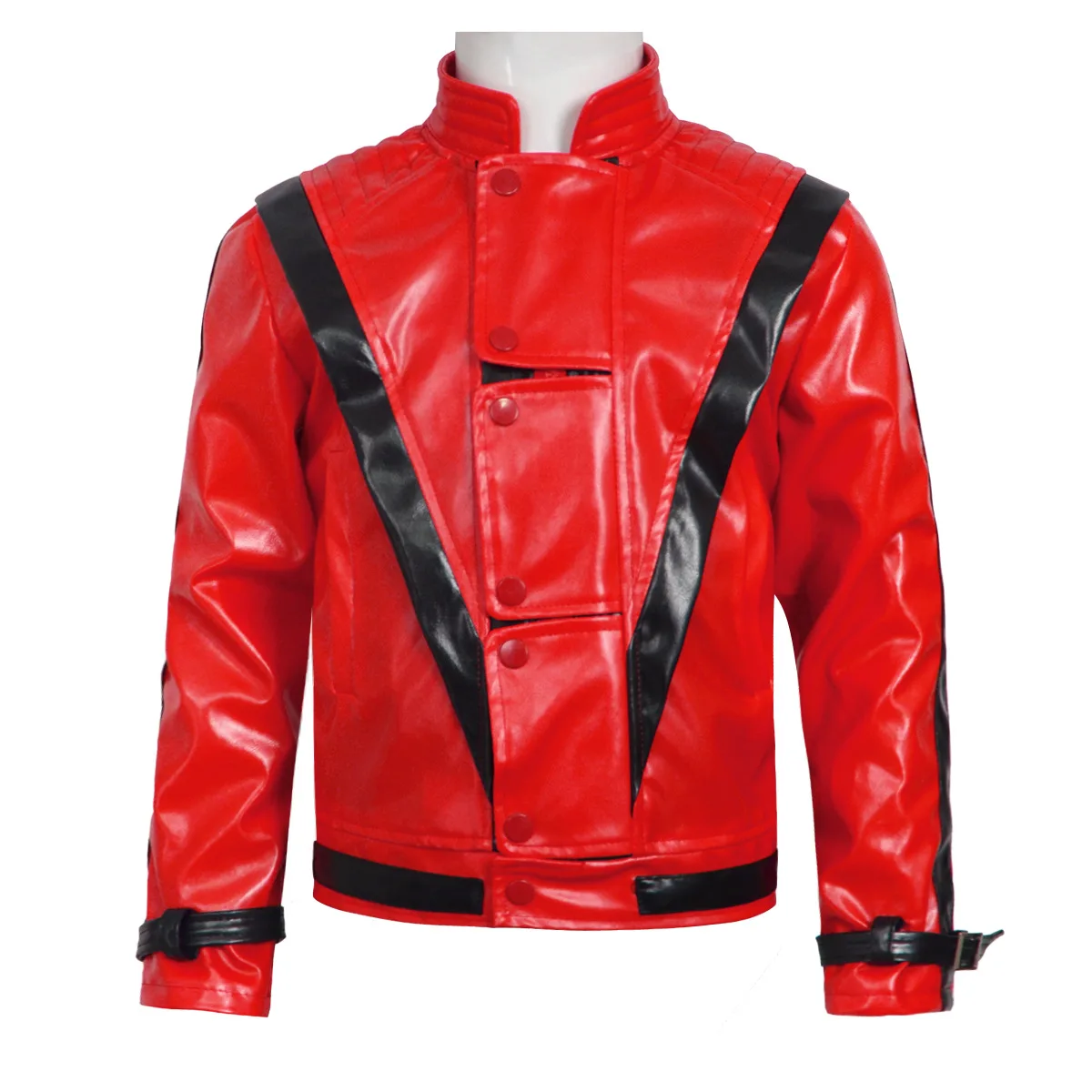 جاكيت جلد أحمر مخيف من مايكل ج - مراجعة Retro Gaming Jacket وسعره