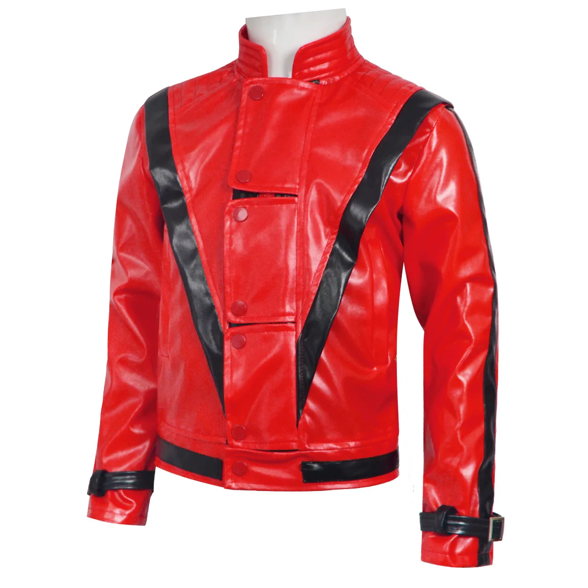 جاكيت جلد أحمر مخيف من مايكل ج - مراجعة Retro Gaming Jacket وسعره