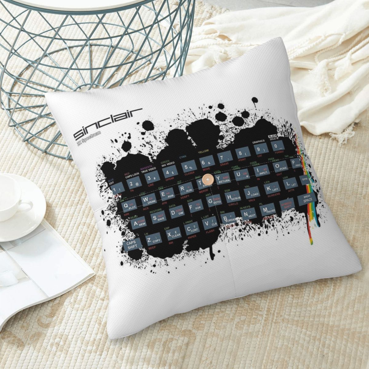 غطاء وسادة من الكتان بتصميم ري - مراجعة Retro Gaming Zx Spectrum وسعره