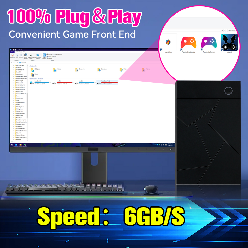 محرك الأقراص الصلبة لمحاكاة ال - مراجعة Retro Gaming Emulator Pc وسعره