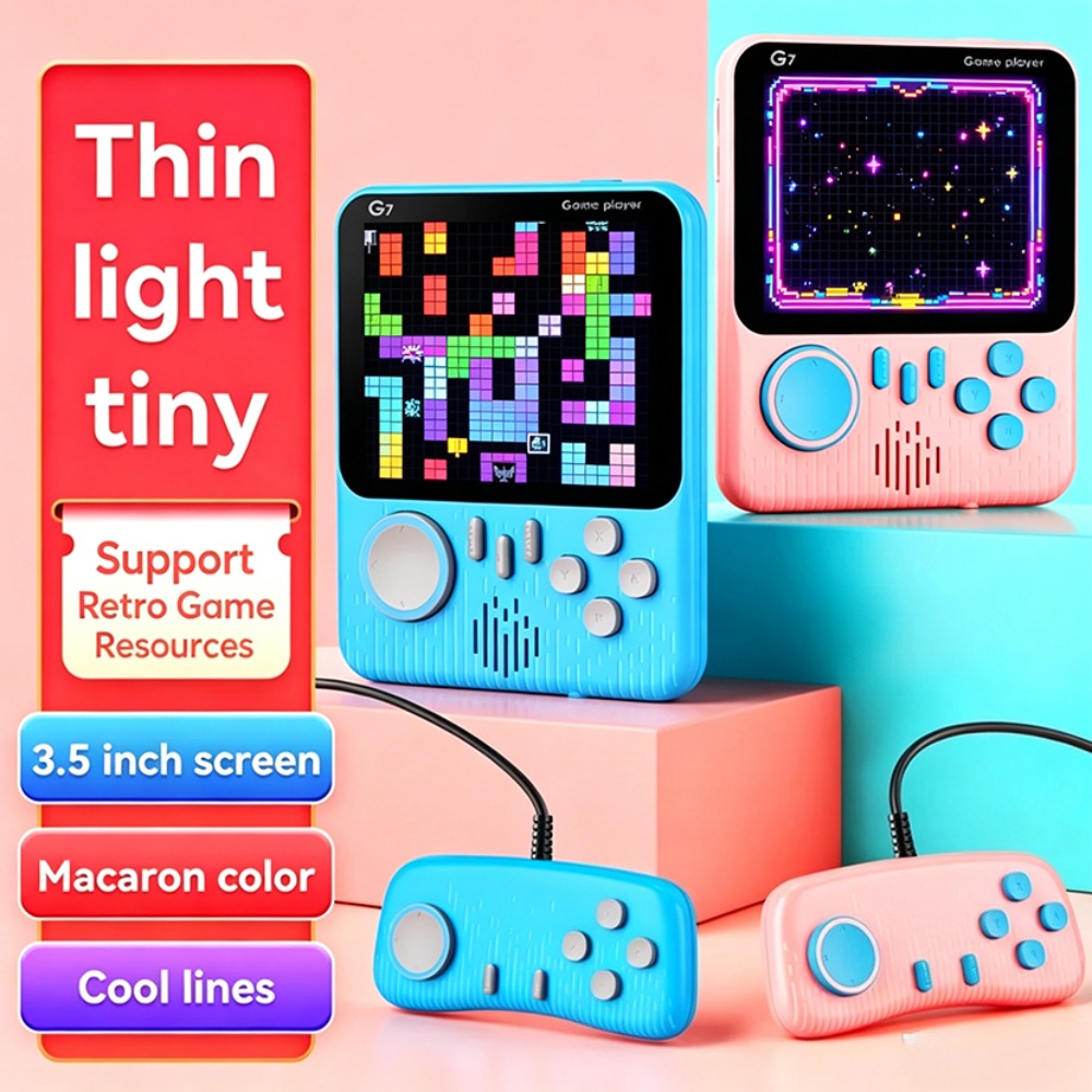 جهاز ألعاب محمول G7 بتصميم ريت - مراجعة Retro Gaming Cable وسعره